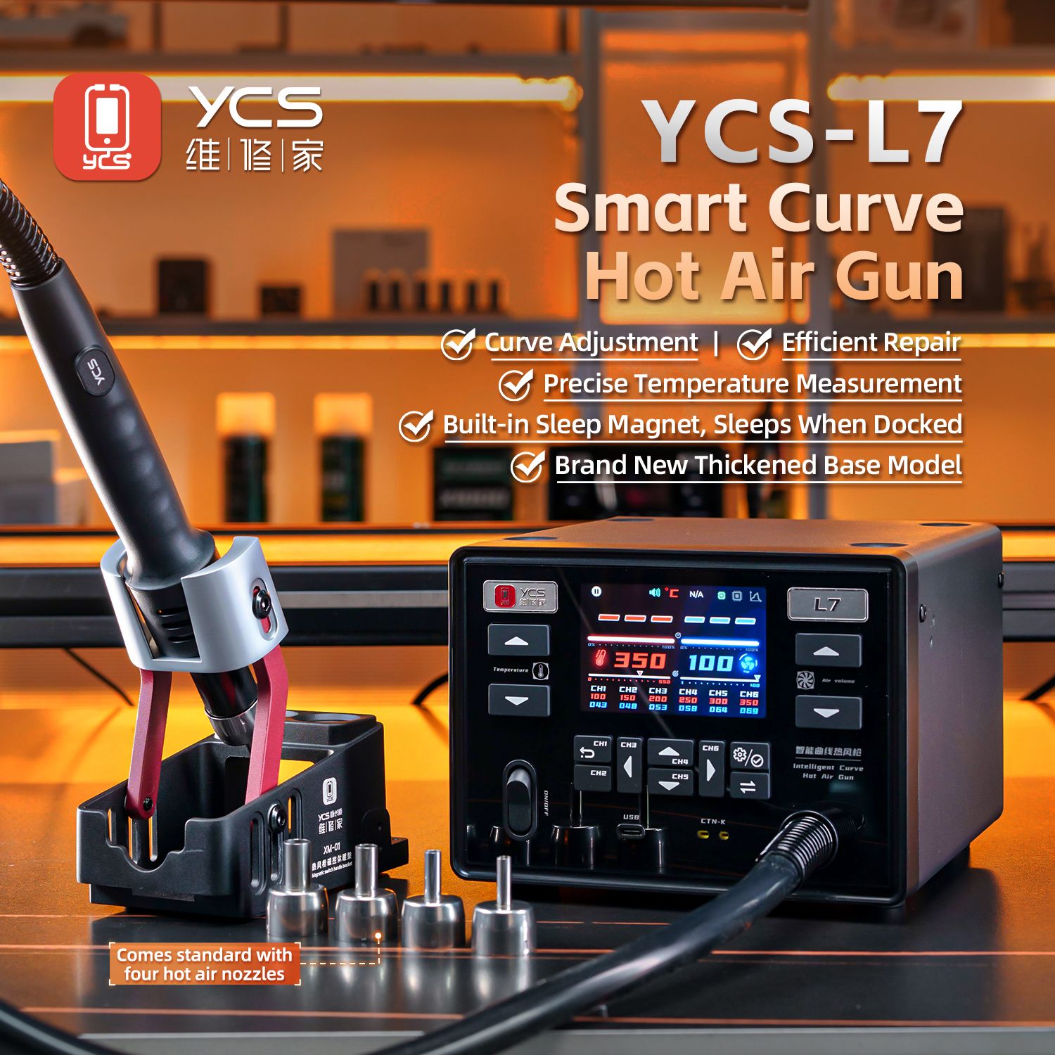 YCS L7 Smart Curve Hot Air Gun