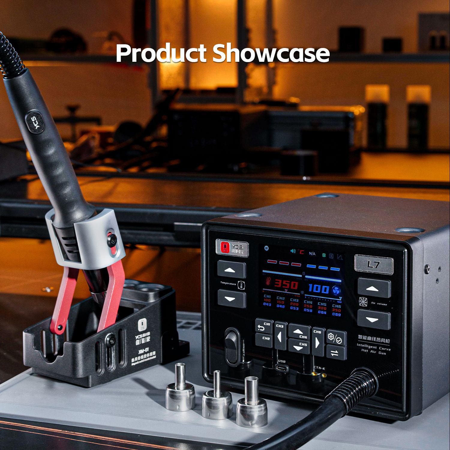 YCS L7 Smart Curve Hot Air Gun - 3